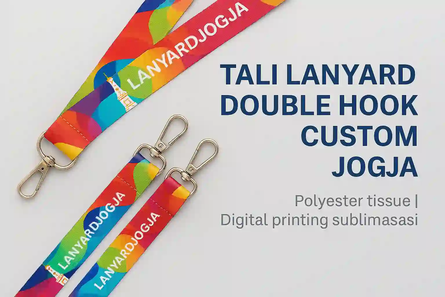 Tali Lanyard Double Hook Custom Jogja